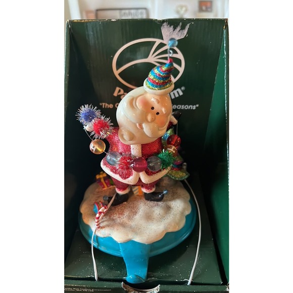 Vintage Bobble Santa Clause Stocking Hanger - Picture 2 of 4